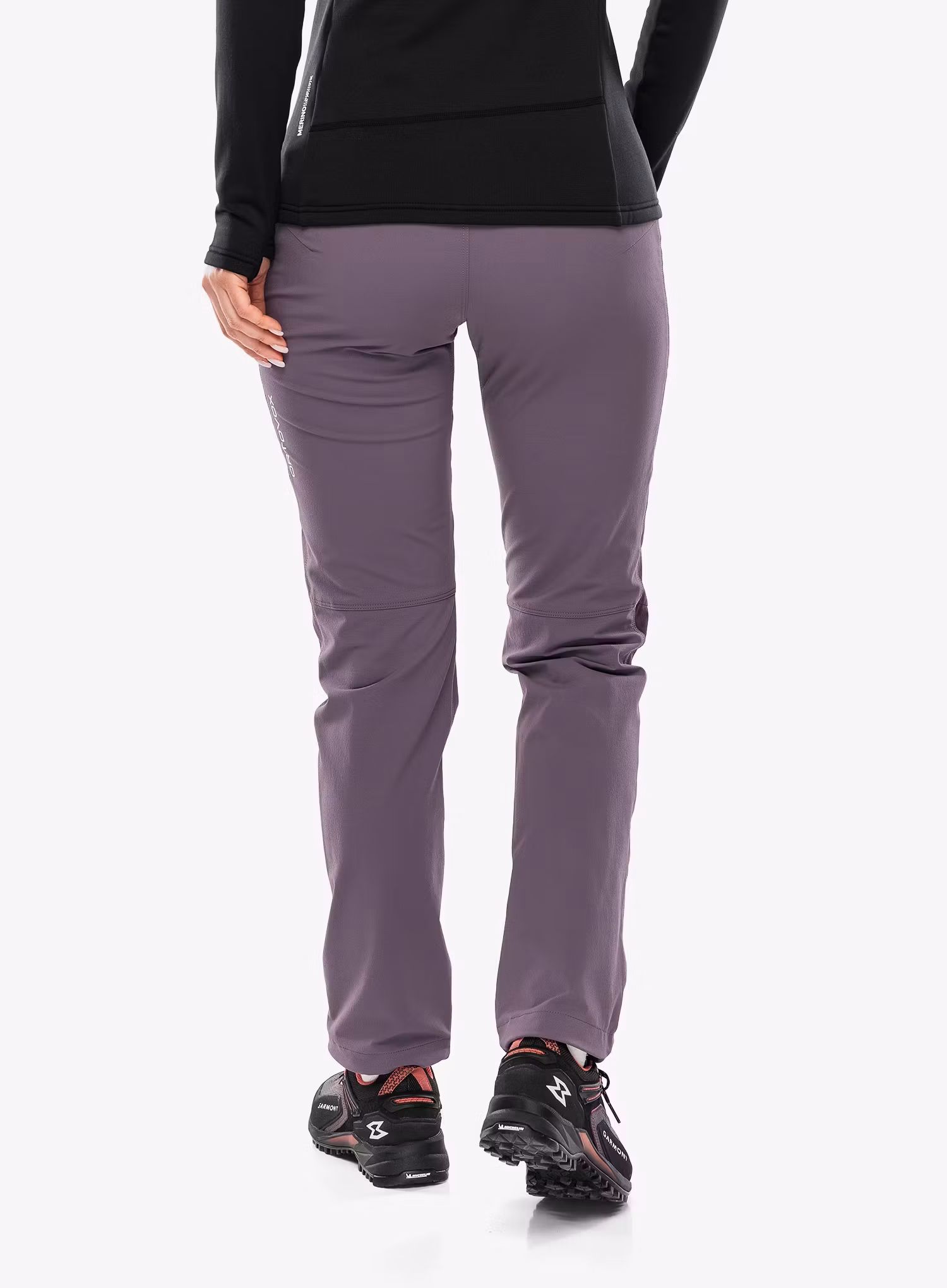 Dámske softshellové nohavice Ortovox Brenta Pants - wild berry