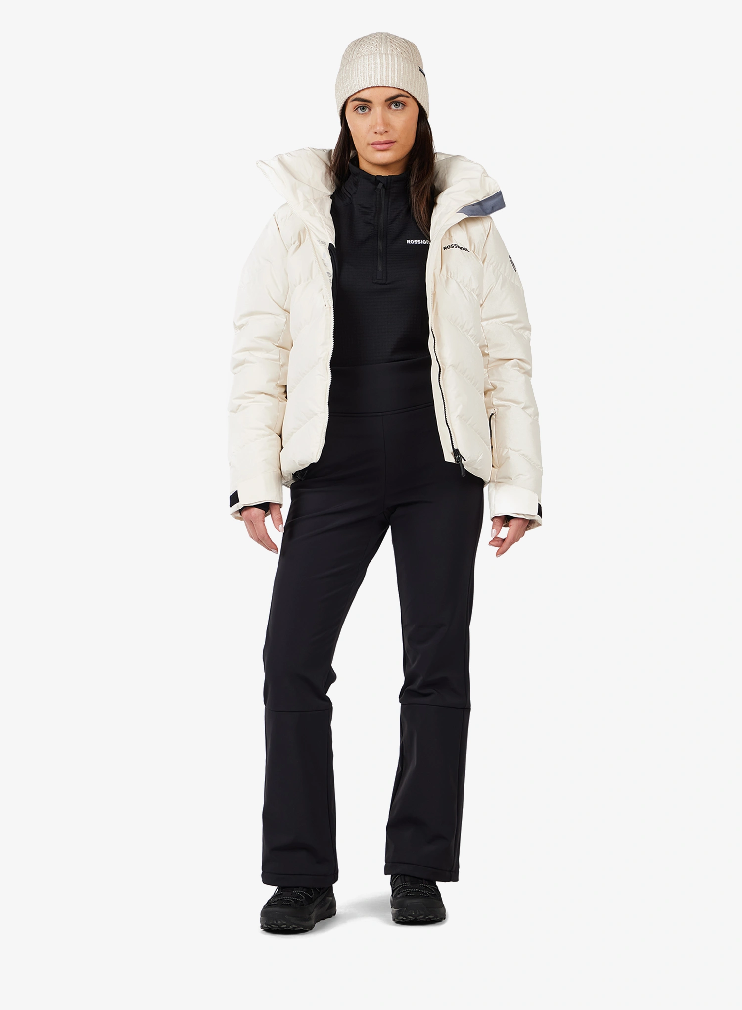 Dámske softshellové nohavice Rossignol Ski Softshell Pant - black