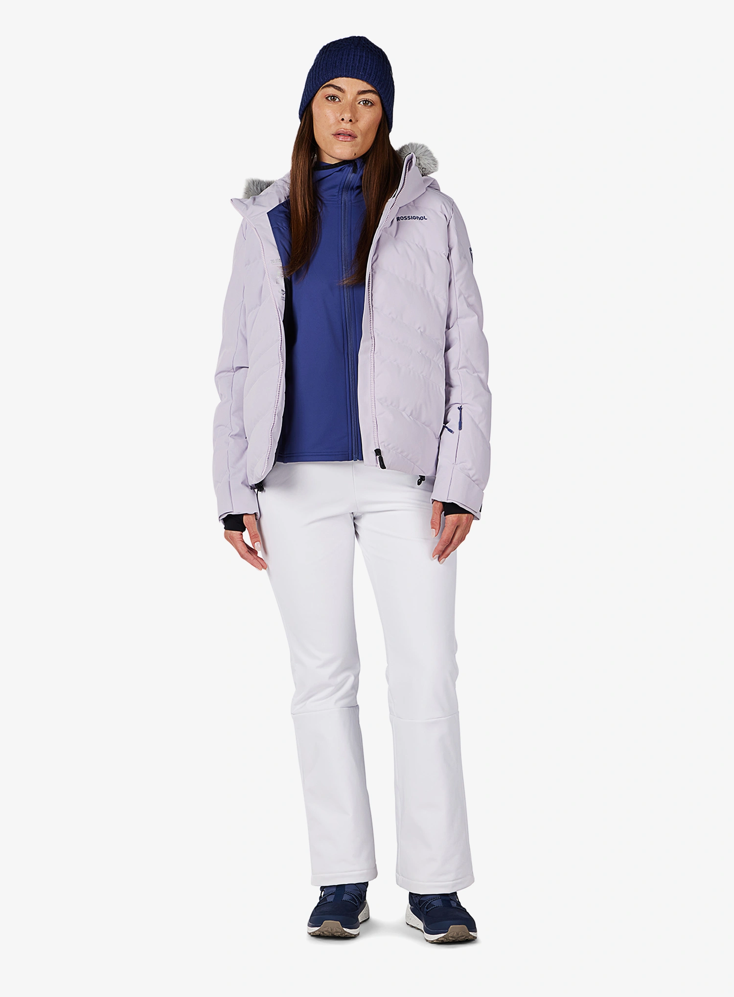 Dámske softshellové nohavice Rossignol Ski Softshell Pant - white