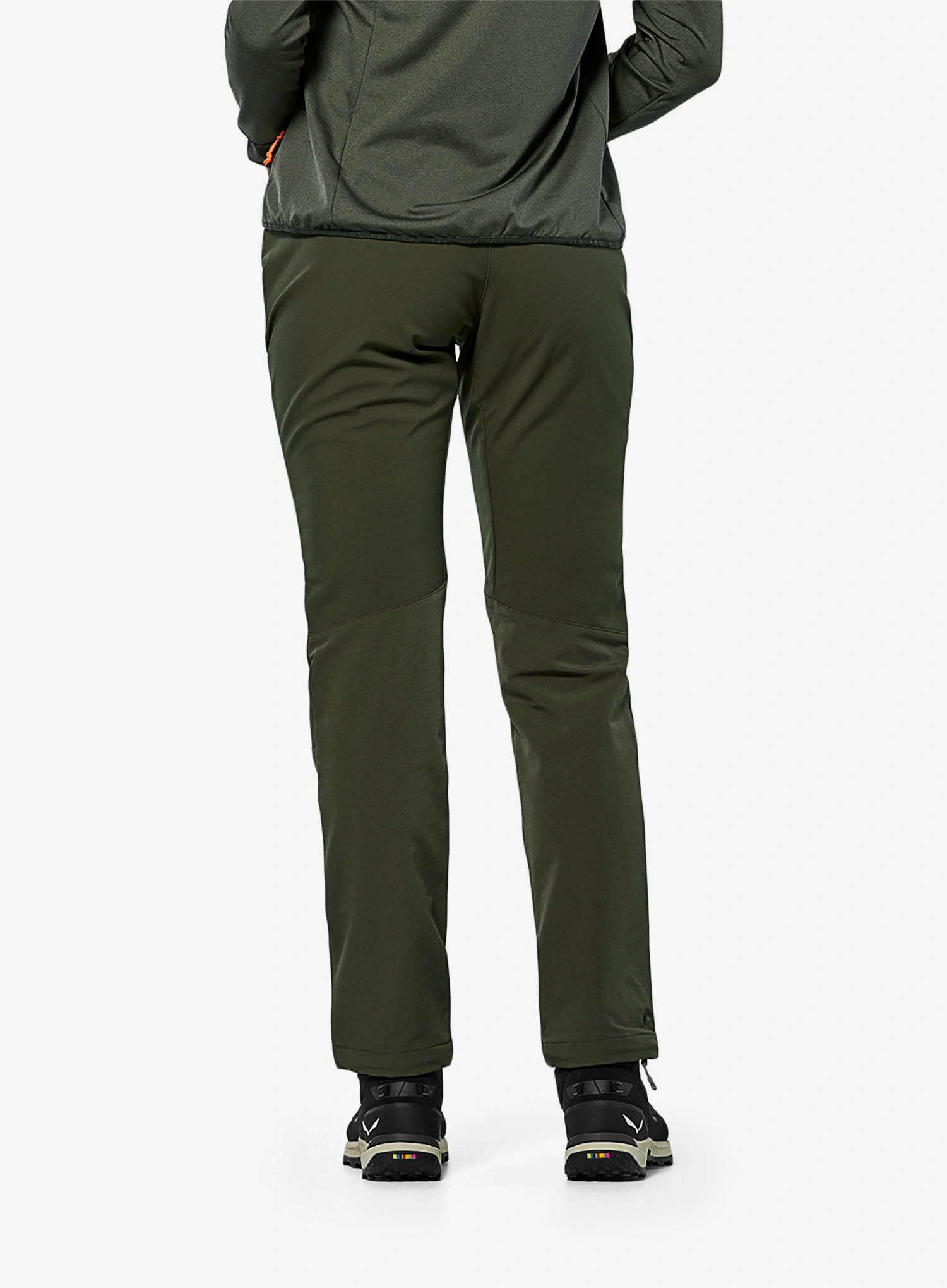 Dámske softshellové nohavice Salewa Puez Dolomia 2 Pants - dark olive
