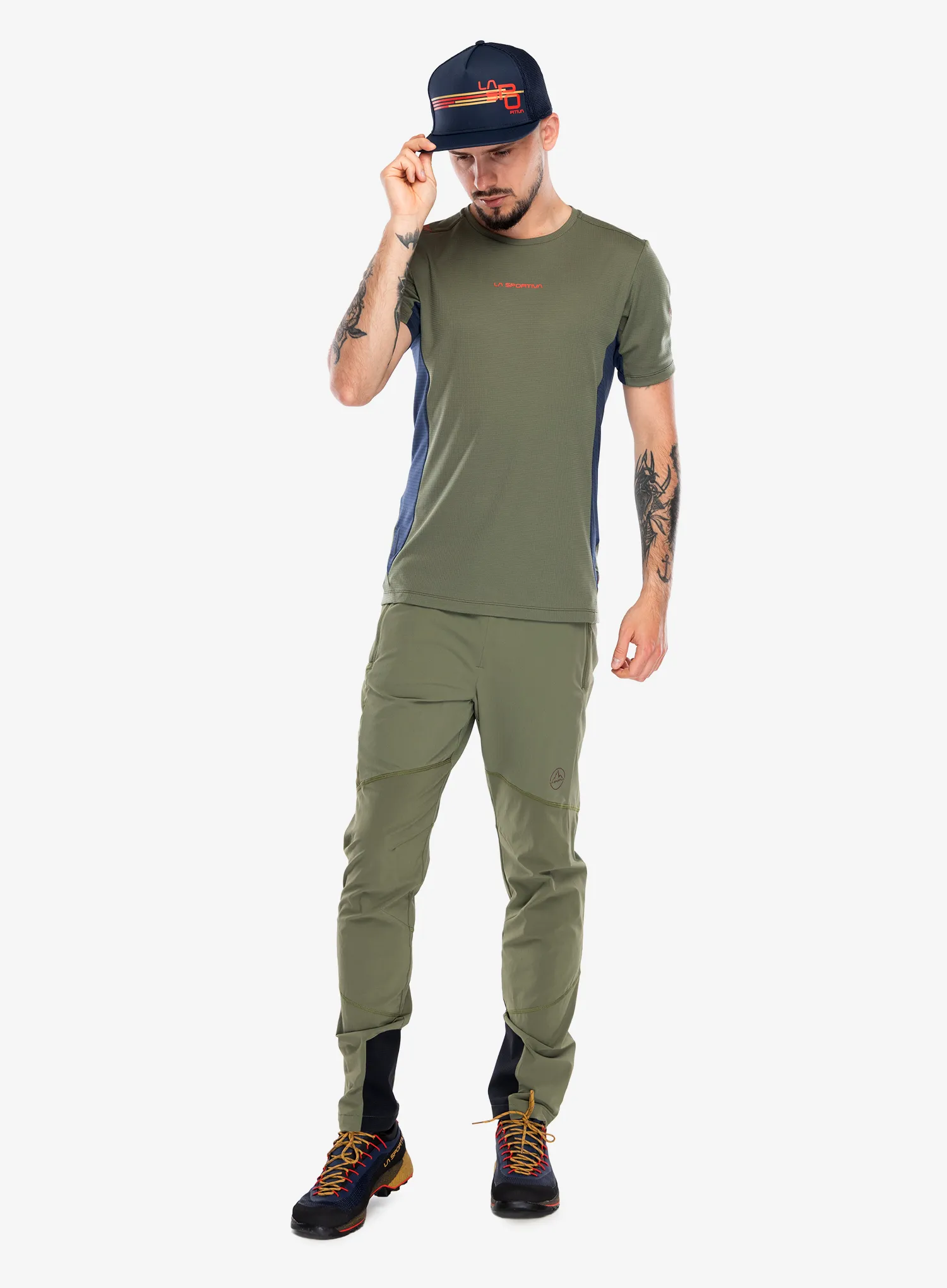 Softshellové nohavice La Sportiva Aequilibrium Speed Pants - cypress/redwood