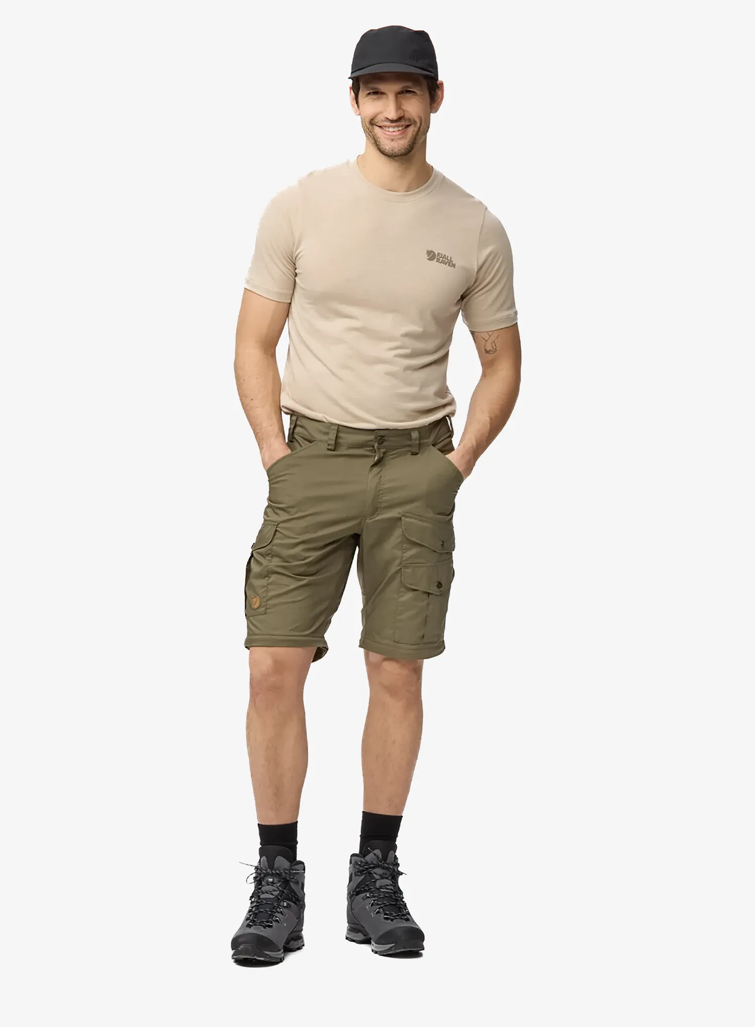 Taktické nohavice Fjallraven Vidda Pro Lite Zip-off Trs - laurel green