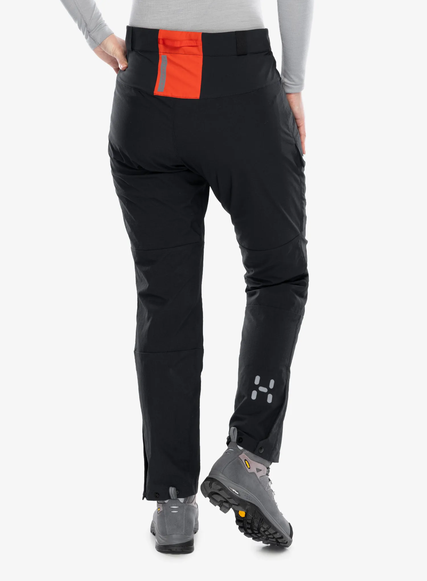 Dámske trekingové nohavice Haglofs L.I.M ZT Pant - true black/zenith red