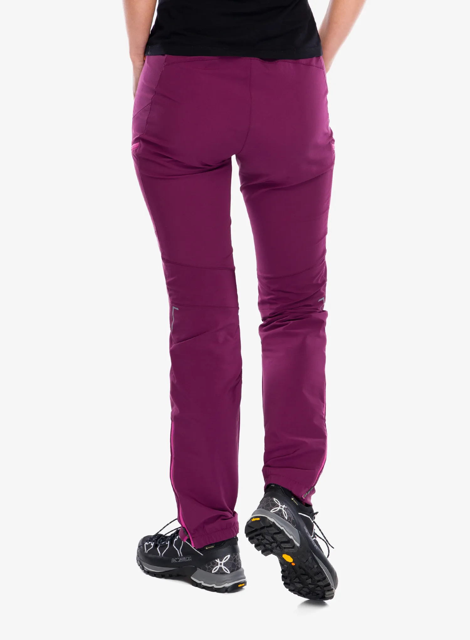 Dámske trekingové nohavice Montura Ledge Pants - wine red/baton rouge