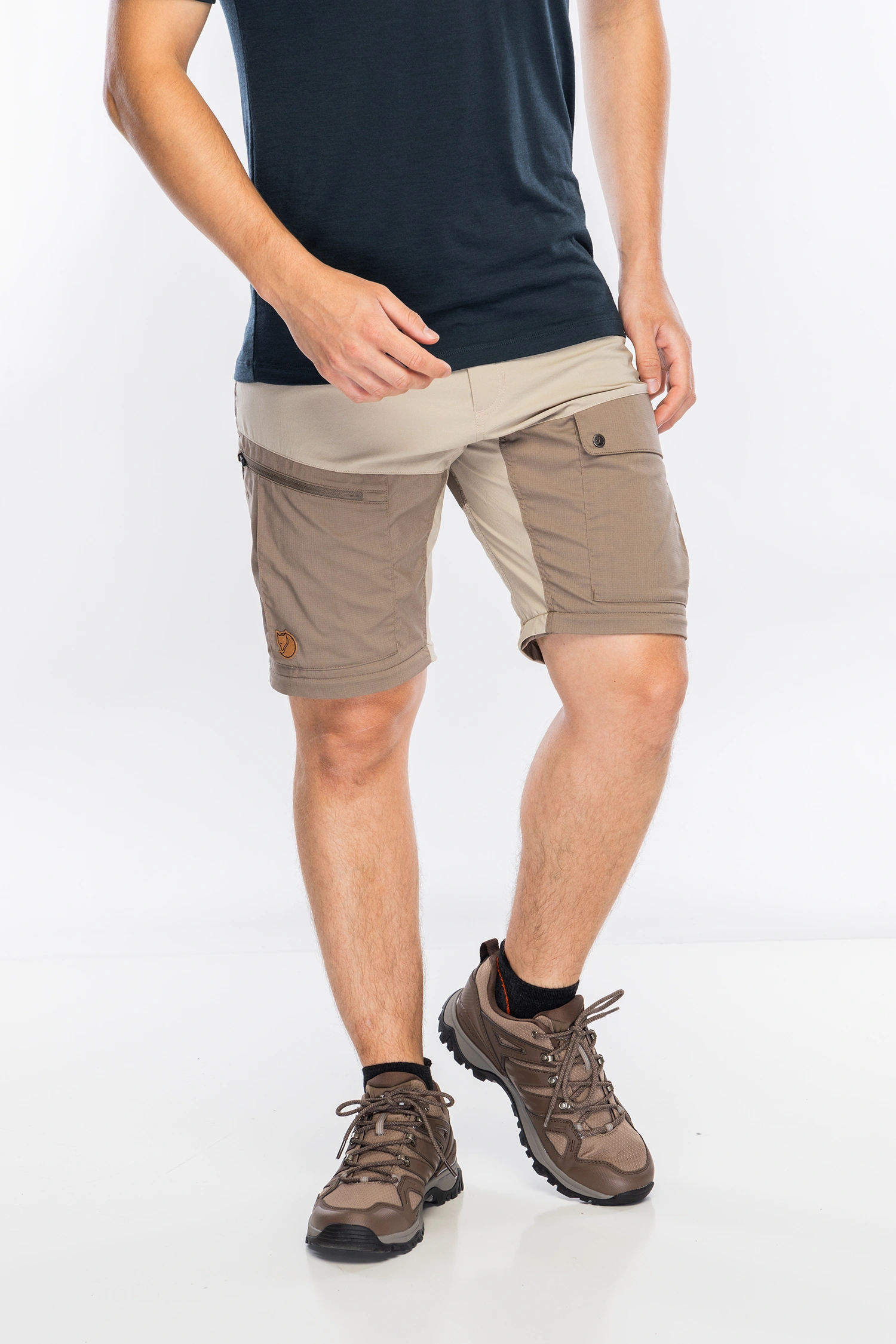 Trekingové nohavice Fjallraven Abisko Midsummer Zip Off Trousers Long - fossil/suede brown