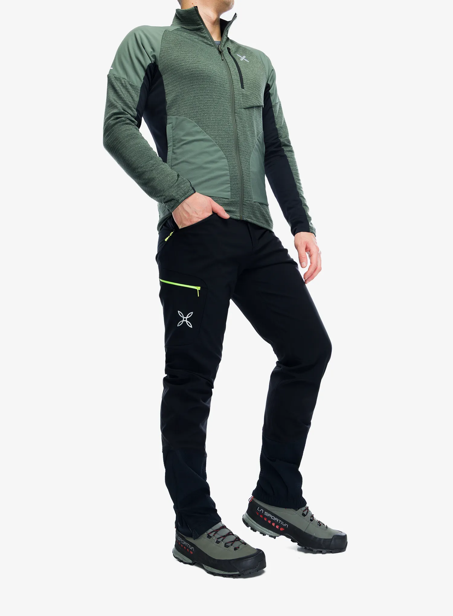 Trekingové nohavice Montura Vertigo Allround Pants - black/sunny lime