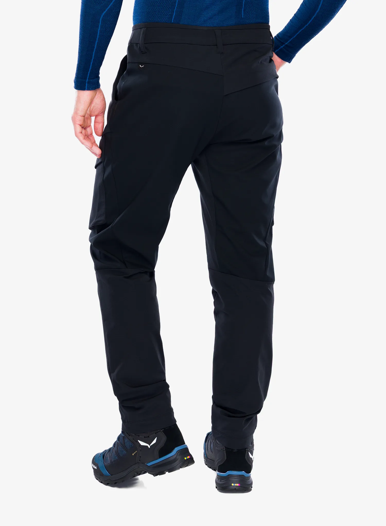 Trekingové nohavice Salewa Puez DST Warm Cargo Pants - black out