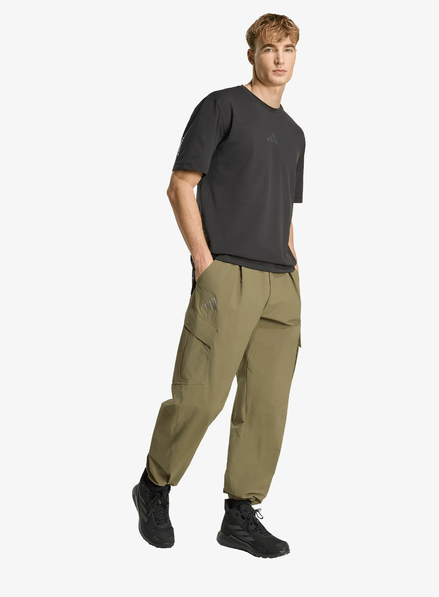Turistické nohavice adidas TERREX Xploric CLIMA365 Cargo Pants - olive strata