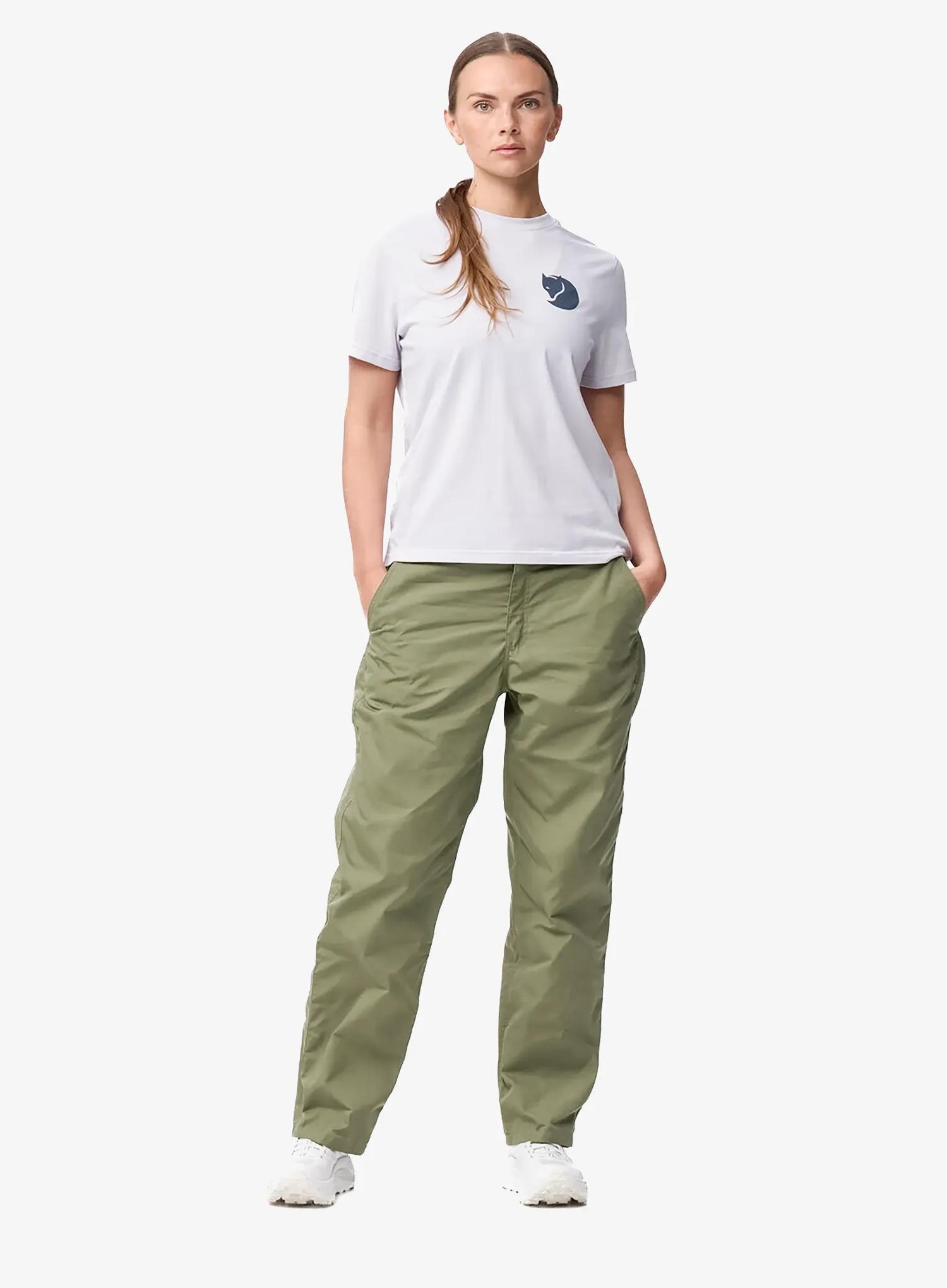 Turistické nohavice dámske Fjallraven Vardag Relaxed Trousers - green