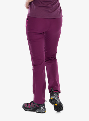Turistické nohavice dámske Montura Rise Pants - wine red/baton rouge