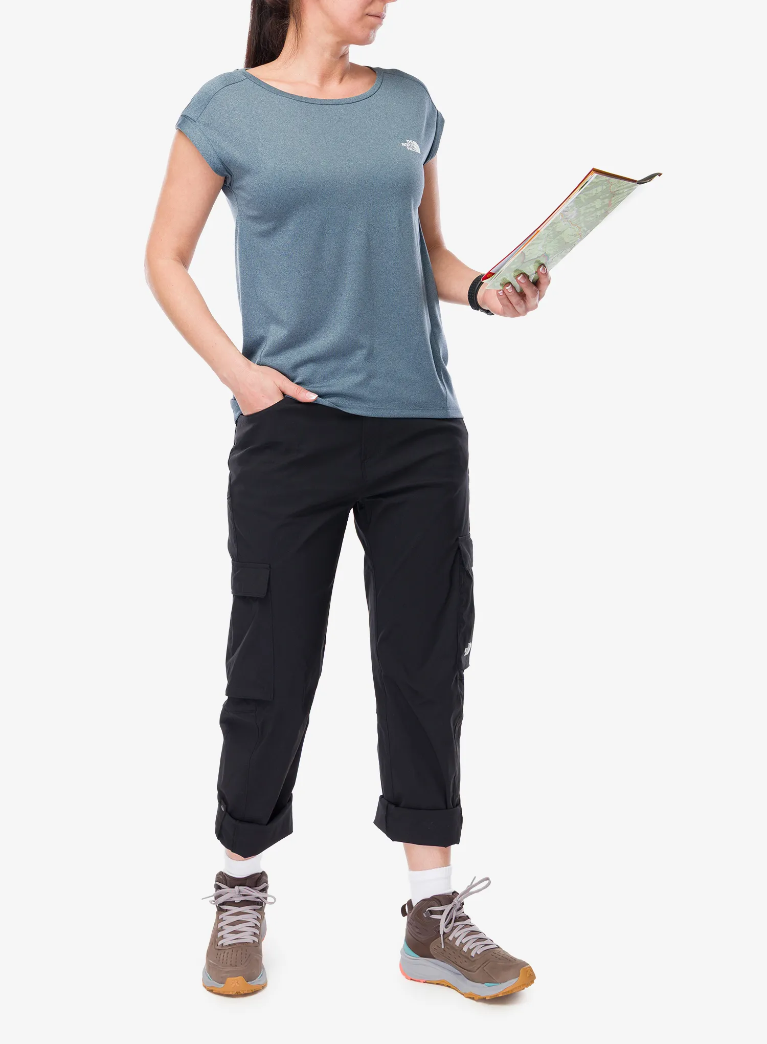 Turistické nohavice dámske The North Face Exploration Cargo Pants - tnf black