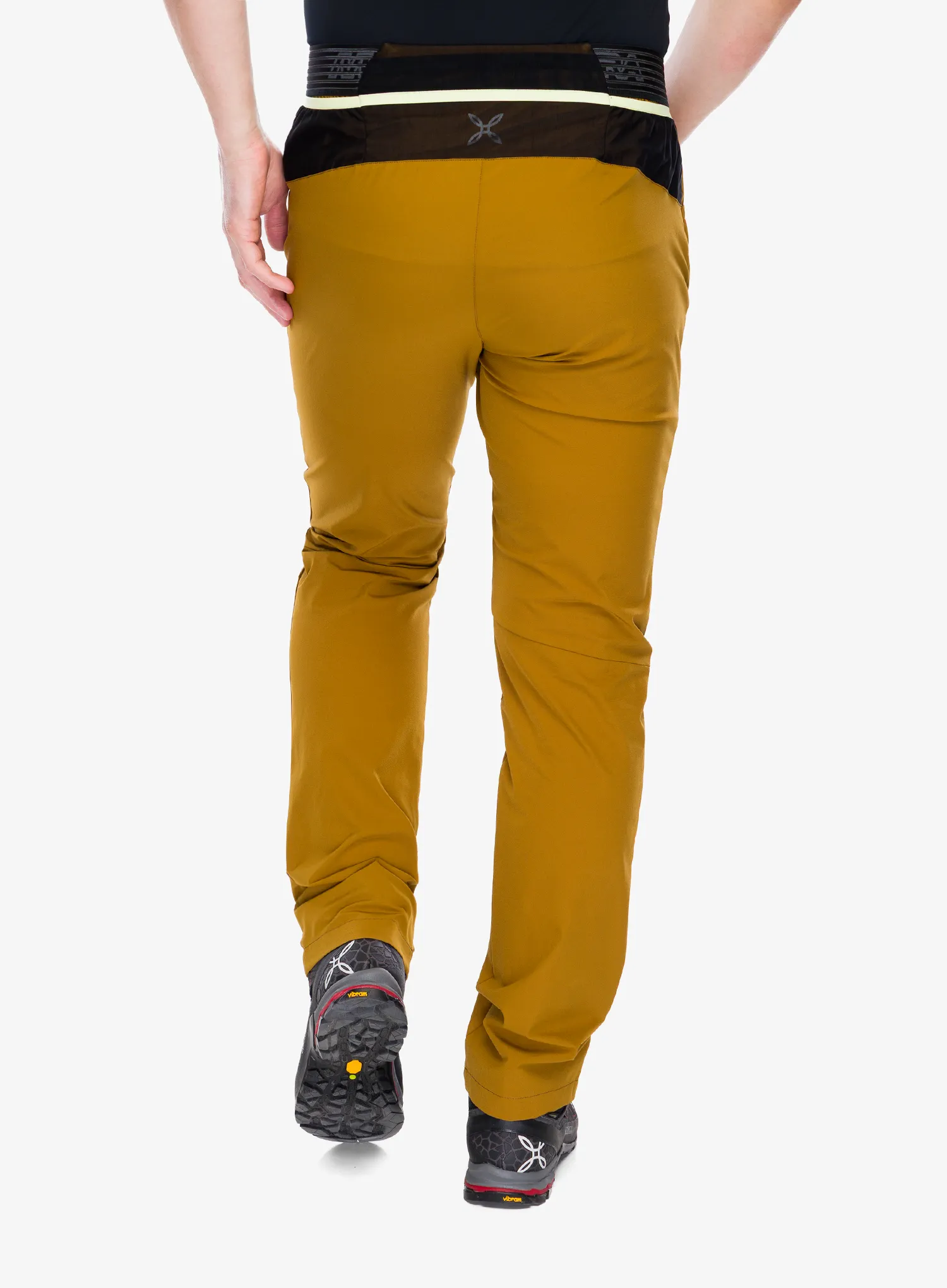 Turistické nohavice Montura Rise Pants - bronze brown/sunny lime