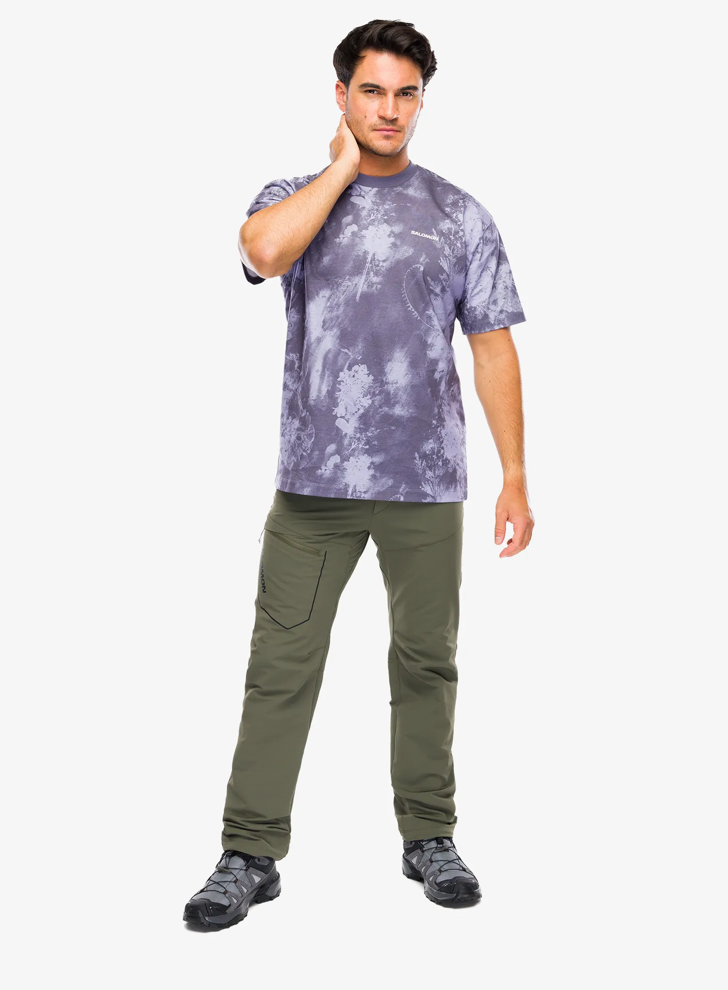 Turistické nohavice Salomon Wayfarer Warm Pant - grape leaf