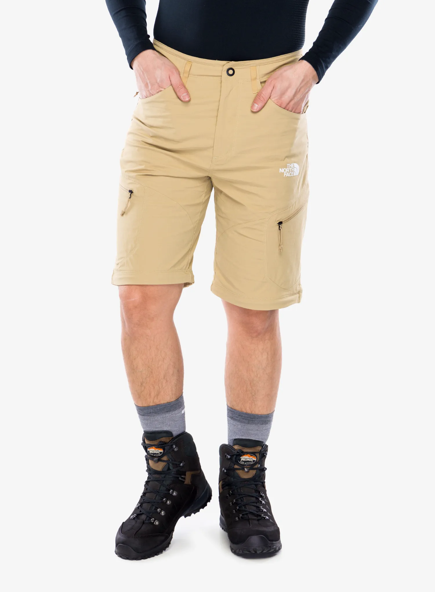 Turistické nohavice The North Face Exploration Conv Reg Tapered Pant - khaki stone