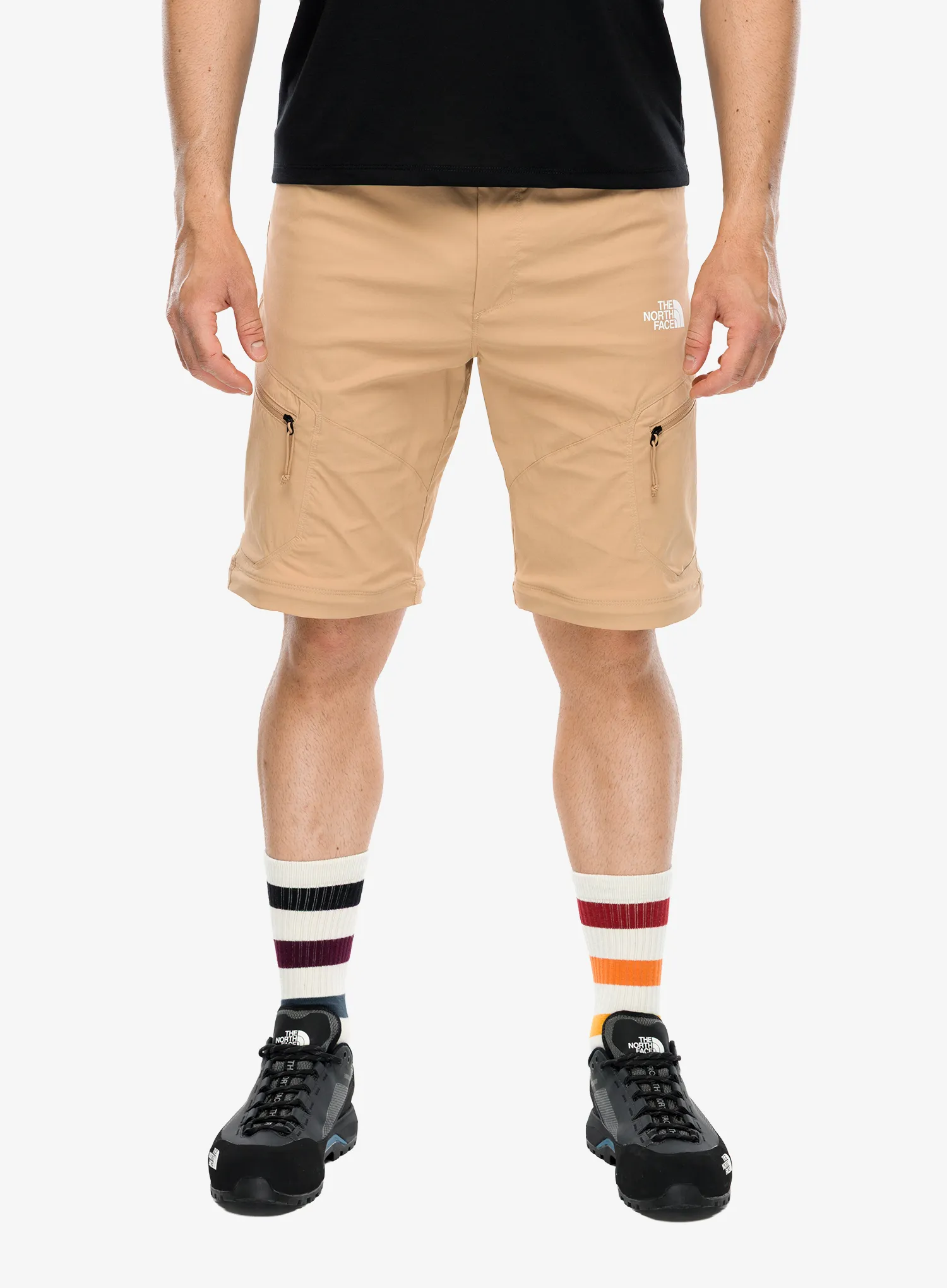 Turistické nohavice The North Face Exploration Reg Tapered Convertible Pants - khaki stone