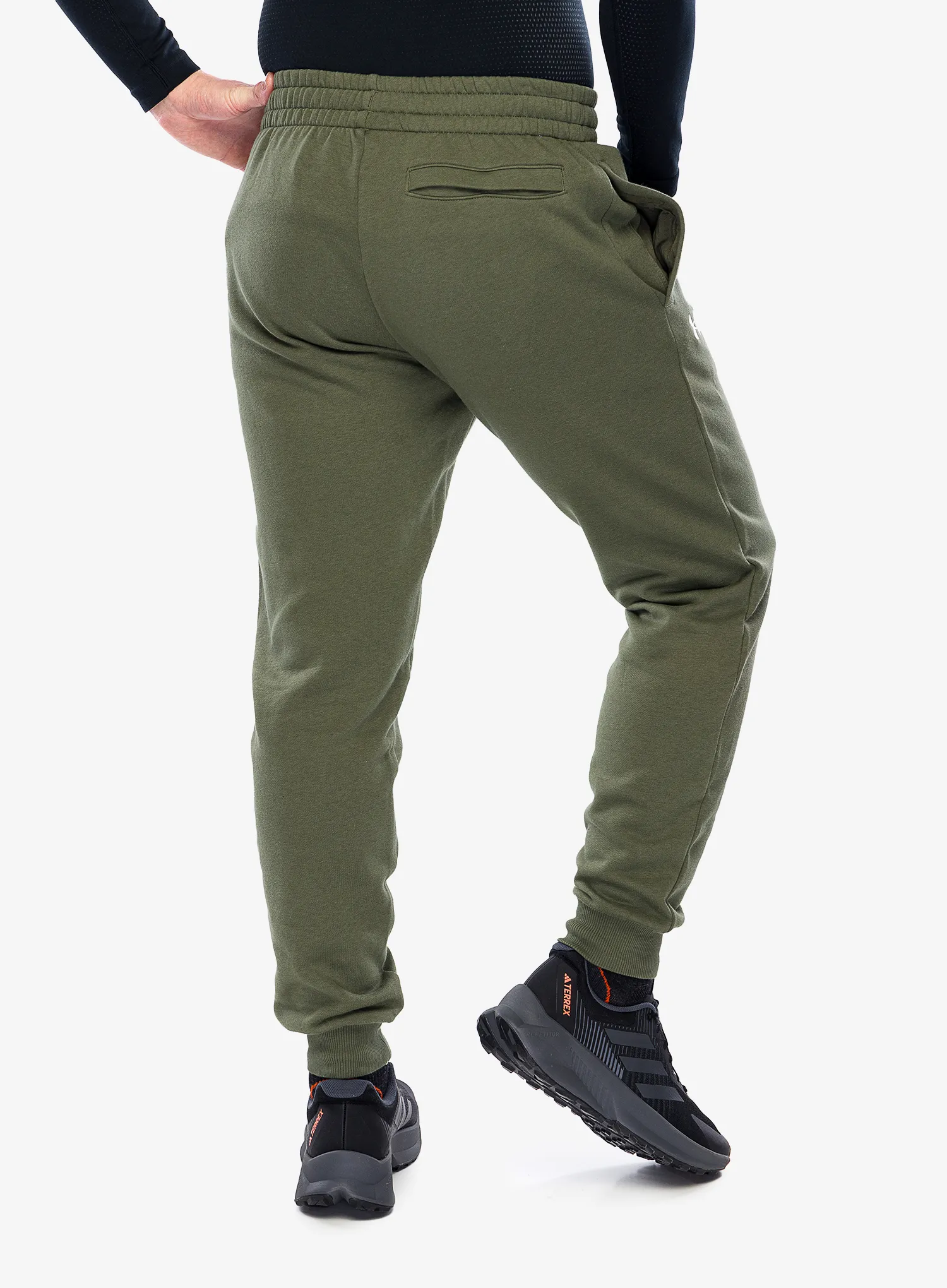 Nohavice Under Armour Rival Fleece Joggers - marine od green/white