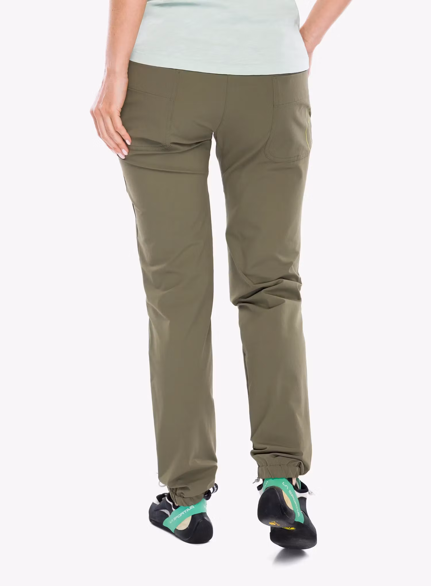 Lezecké nohavice dámske Edelrid Radar Pants II - alga green