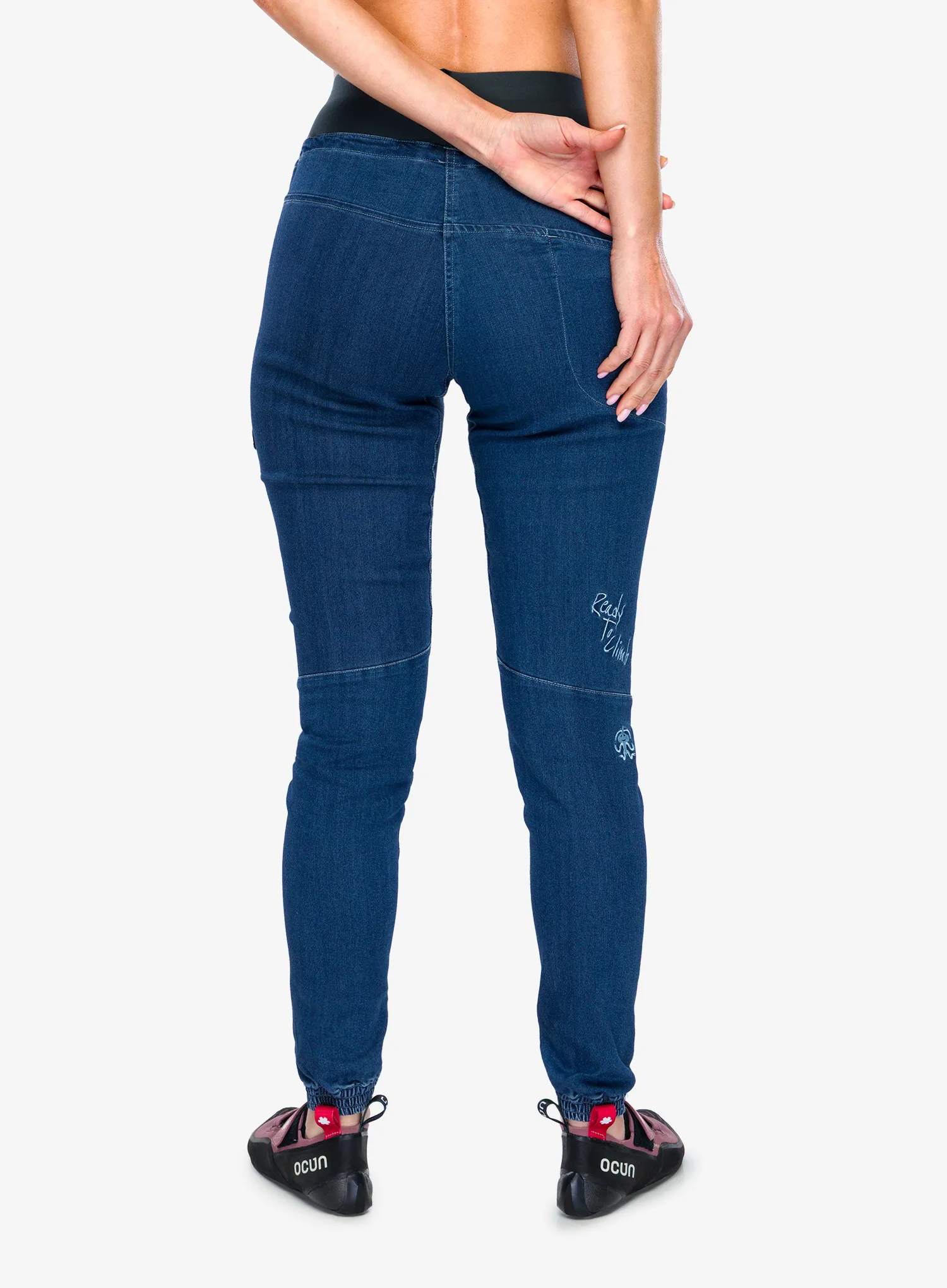 Lezecké nohavice dámske Rafiki Cerro - dark blue denim