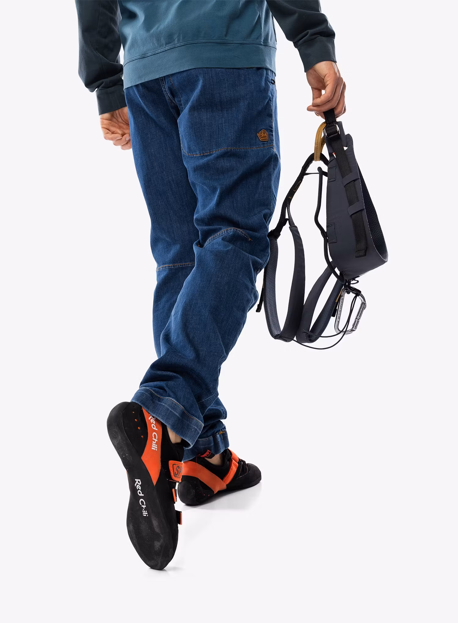 Lezecké nohavice E9 Rondo Denim - blue