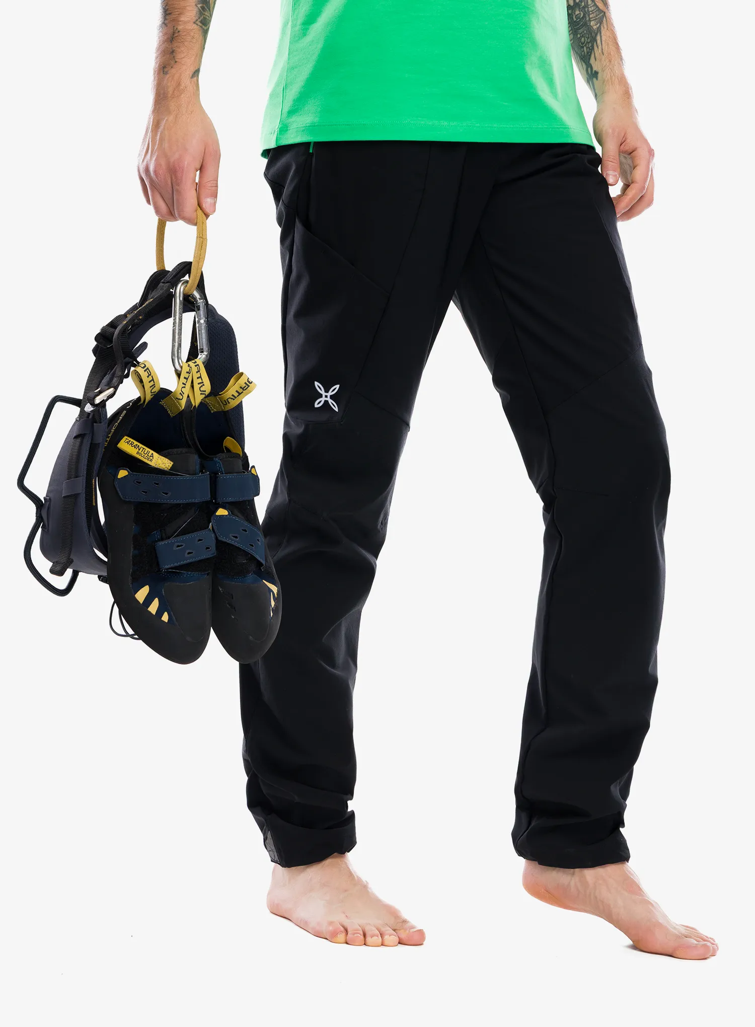 Lezecké nohavice Montura Rocky 2 Pants - black/vibe green