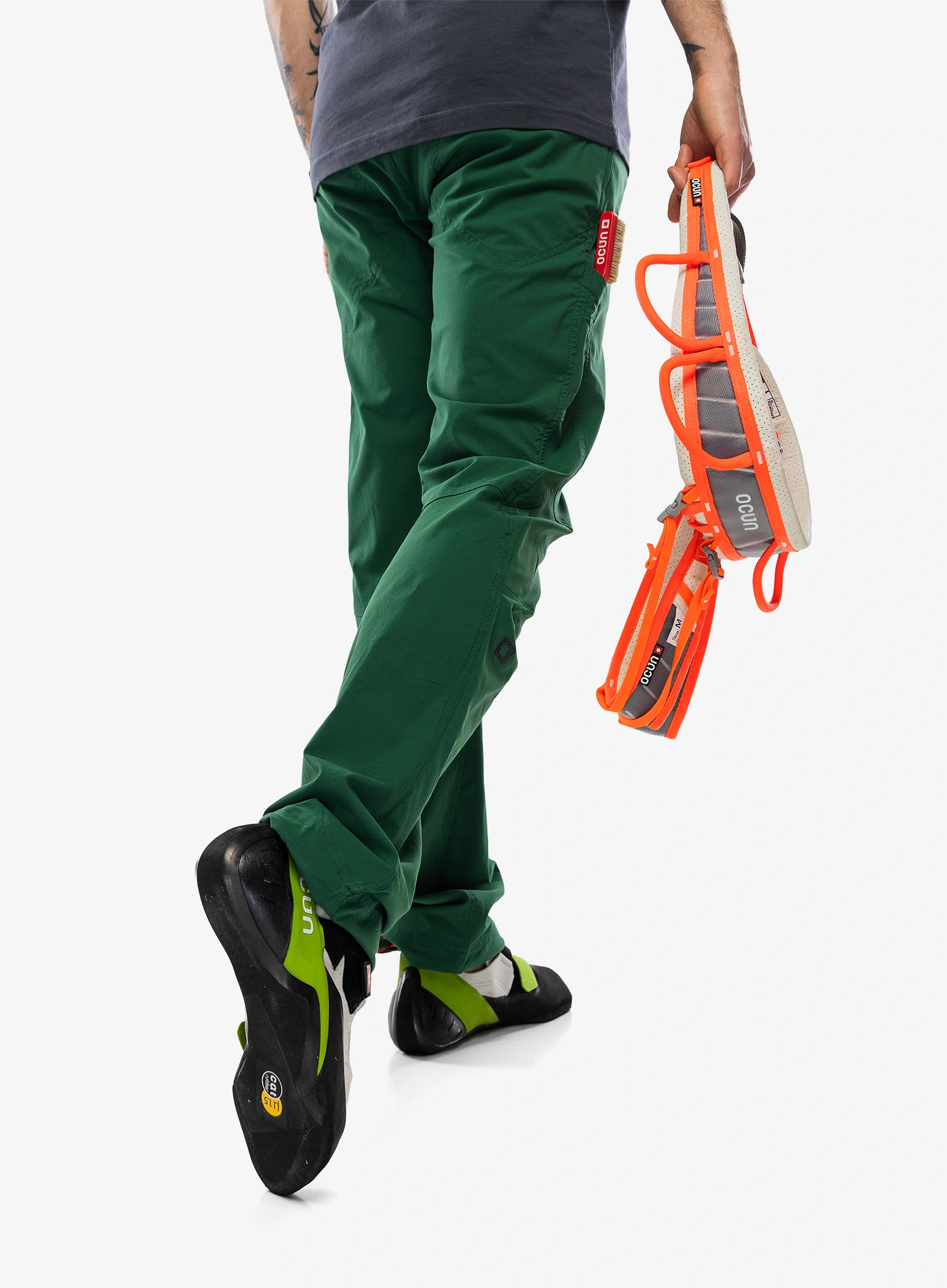 Lezecké nohavice Ocun Mania Pants - green dark