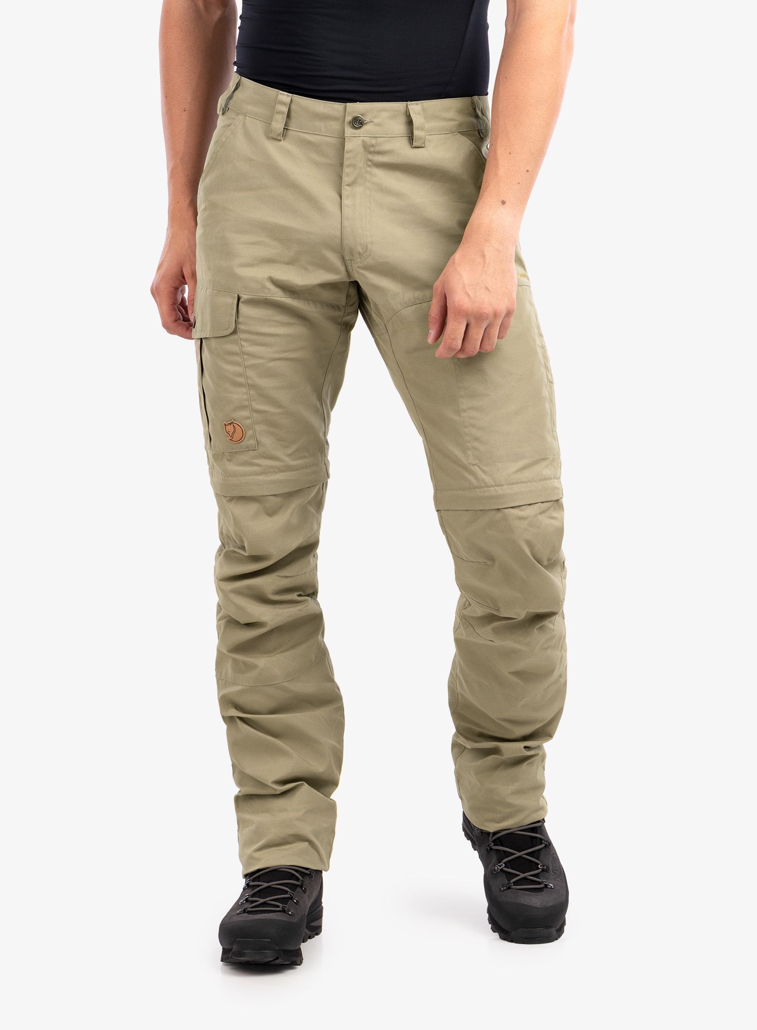 Turistické nohavice Fjallraven Karl Pro Zip-off Trousers - savanna