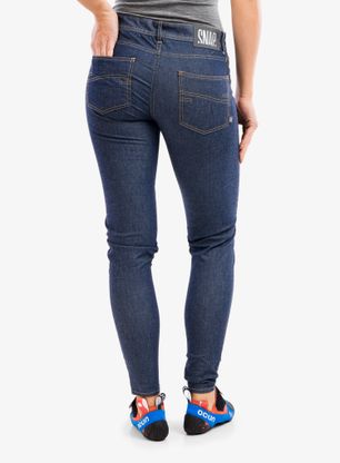 Lezecké nohavice dámske SNAP Skinny Jean Pants - blue denim