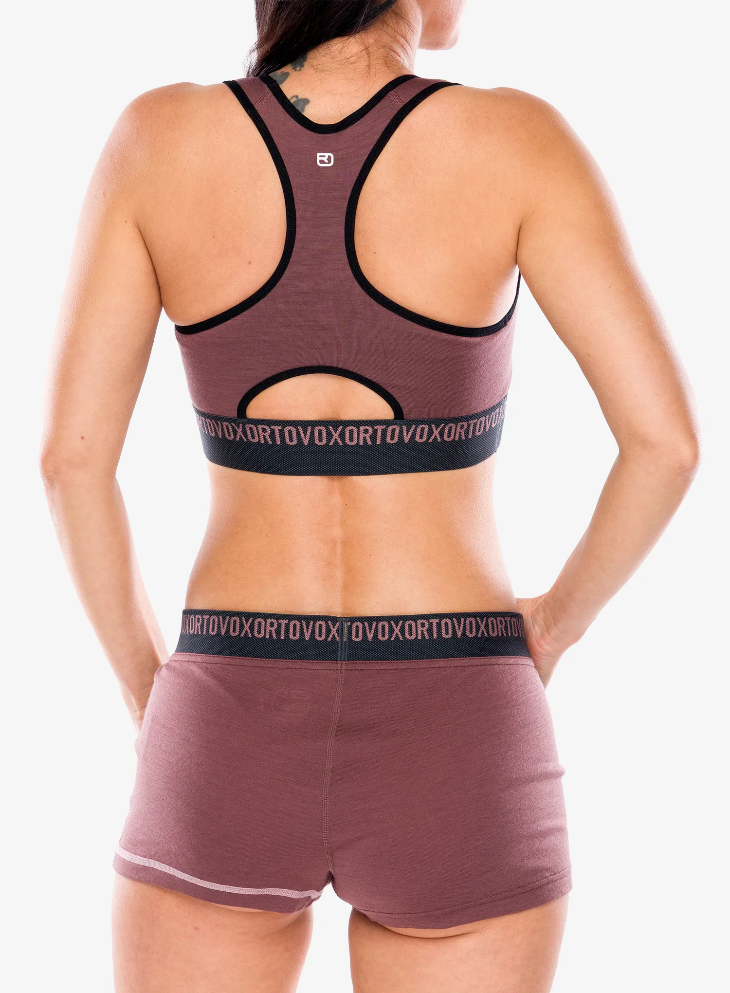 Športová podprsenka Ortovox 185 Rock N Wool Sport Top - chestnut