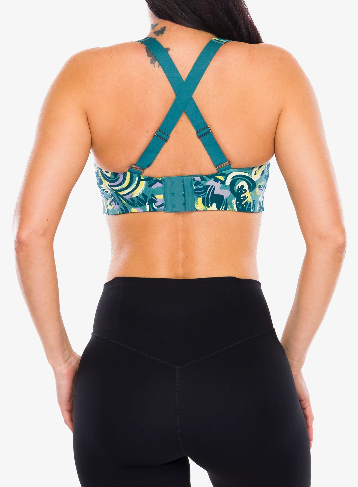 Športová podprsenka Patagonia Shadowlite High Impact Adjustable Bra - wild botanist/wetland blue