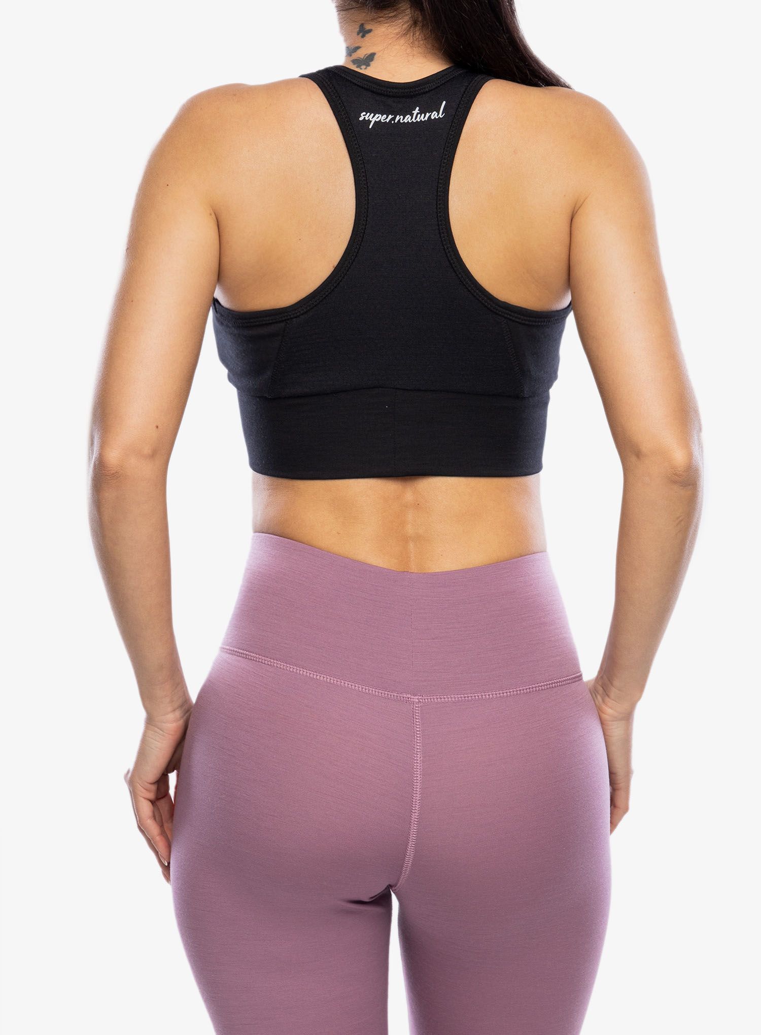 Športová podprsenka Super.natural Motion Zip Top - jet black