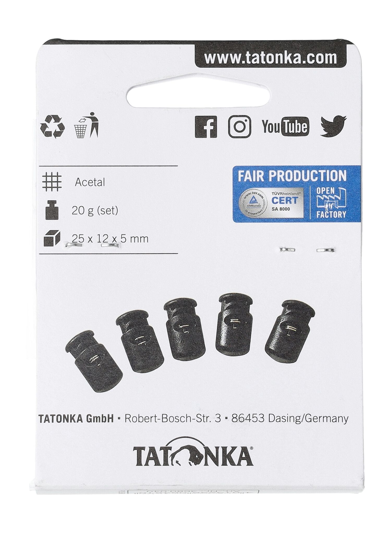 Stoper Tatonka Tanka - black