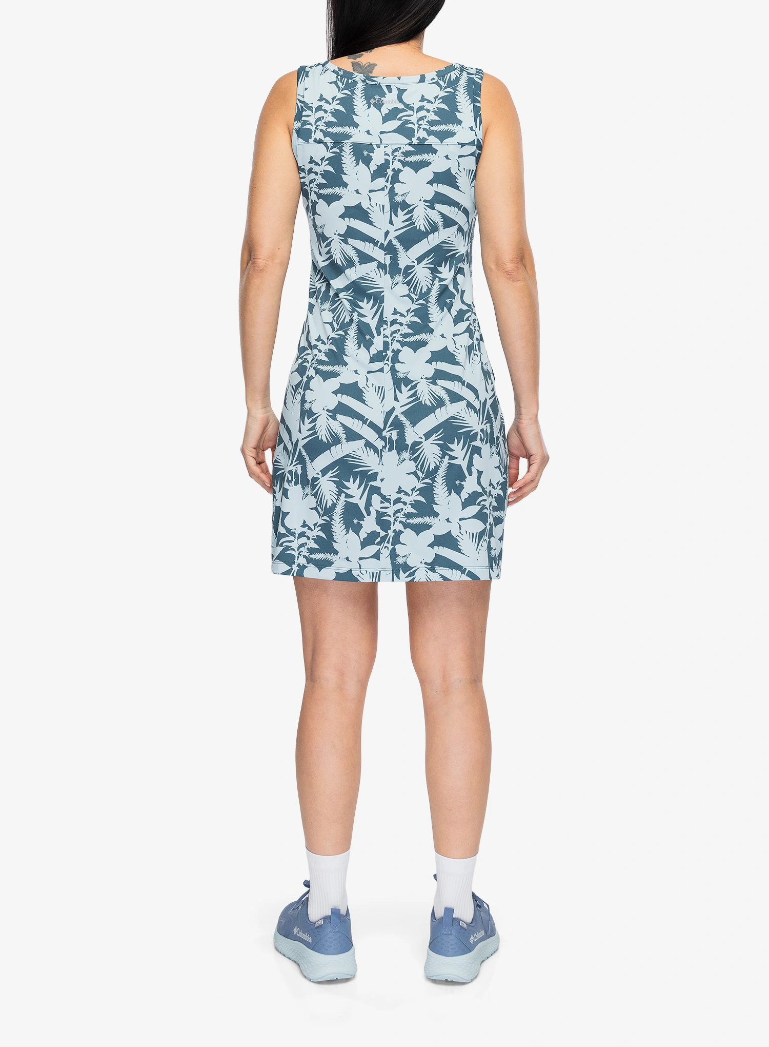 Športové šaty Columbia Chill River Printed Dress - everblue/botaniflage tonal