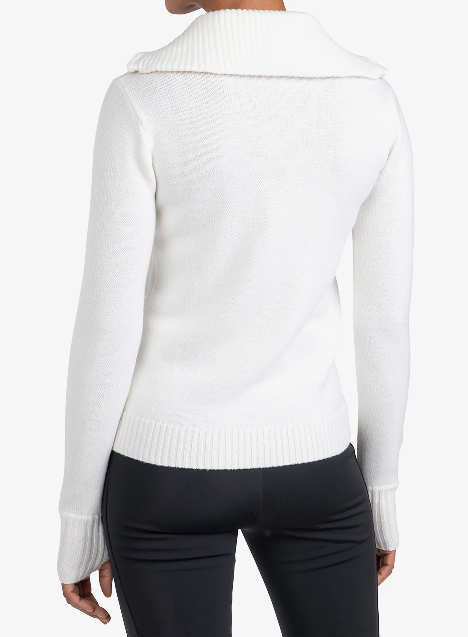 Dámsky sveter Rossignol JCC 1/2 Zip - white