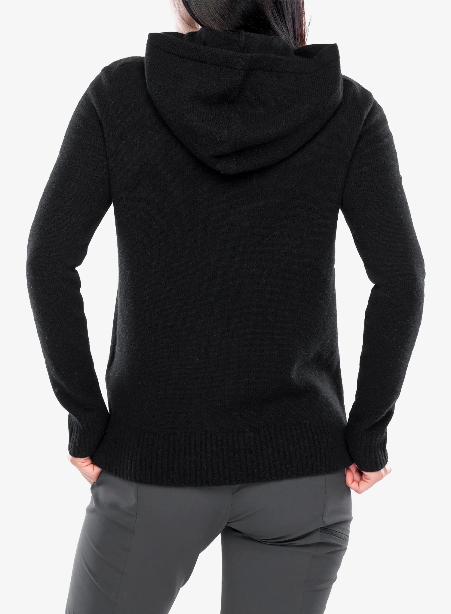 Dámsky sveter Royal Robbins Rockcraft Wool Hoodie - jet black