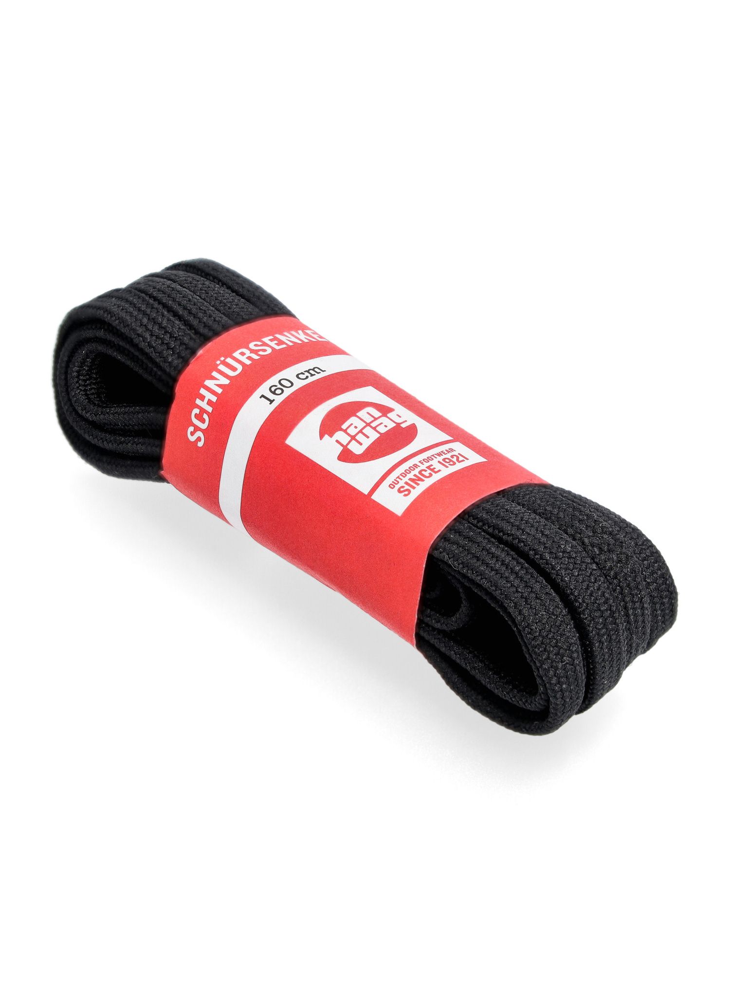 Šnúrky Hanwag Laces 160 cm - black