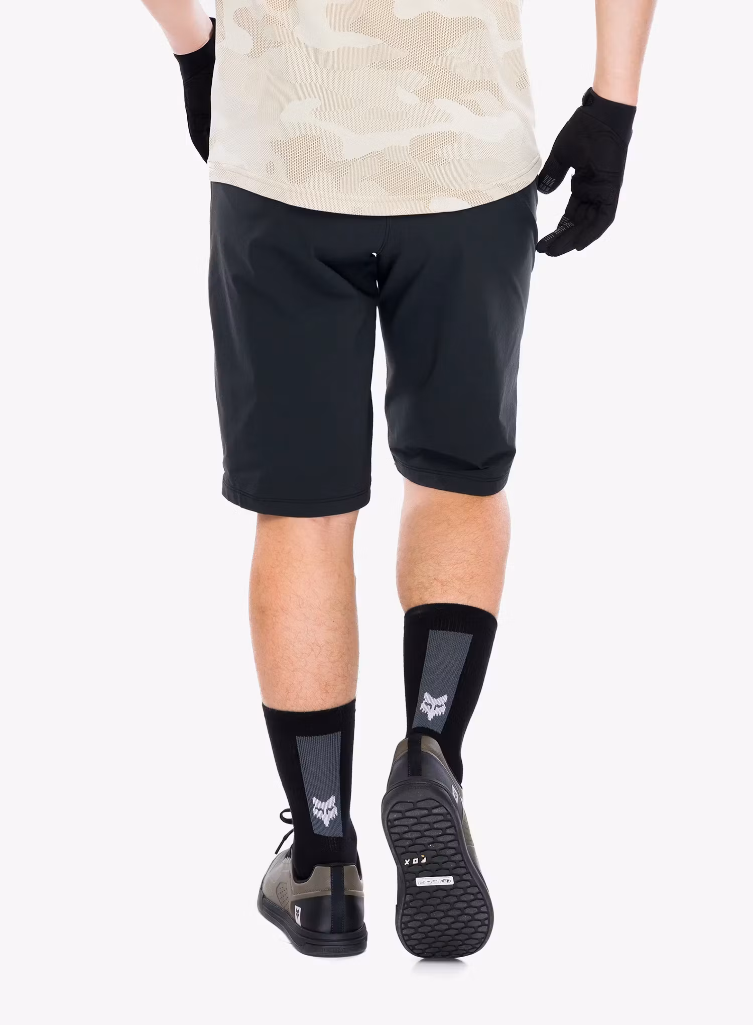 Cyklistické šortky Fox Flexair Short W/Liner - black