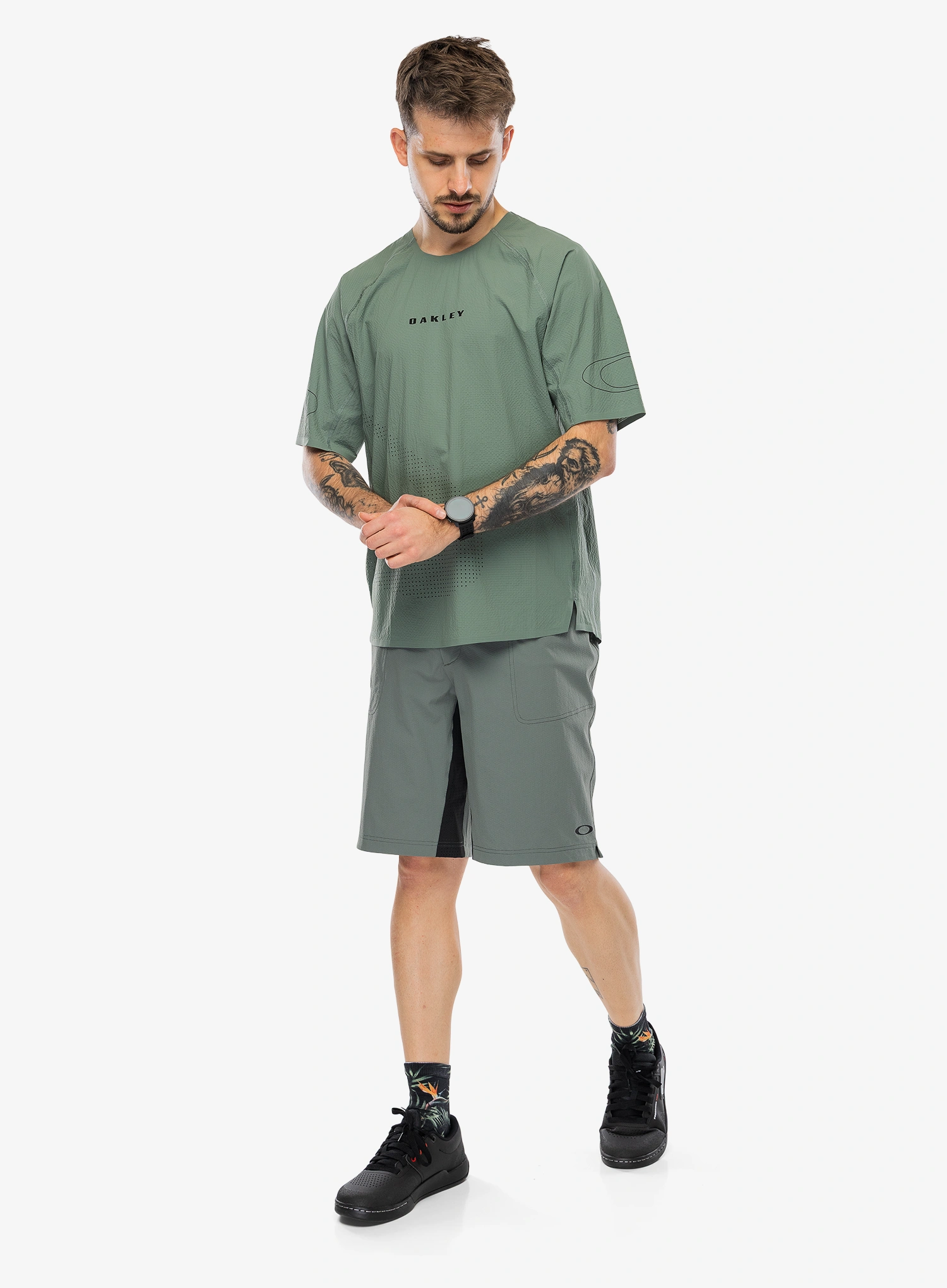 Cyklistické šortky Oakley Seeker Whip Short - aviator green