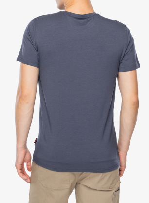 Bavlnené tričko Dovre O-neck Bamboo Viscose T-shirt - grey