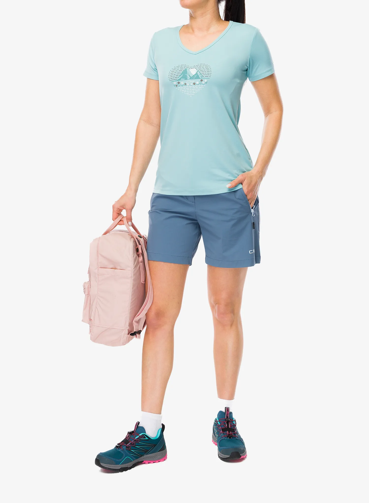 Tričko dámske CMP Missy T-Shirt - lagoon