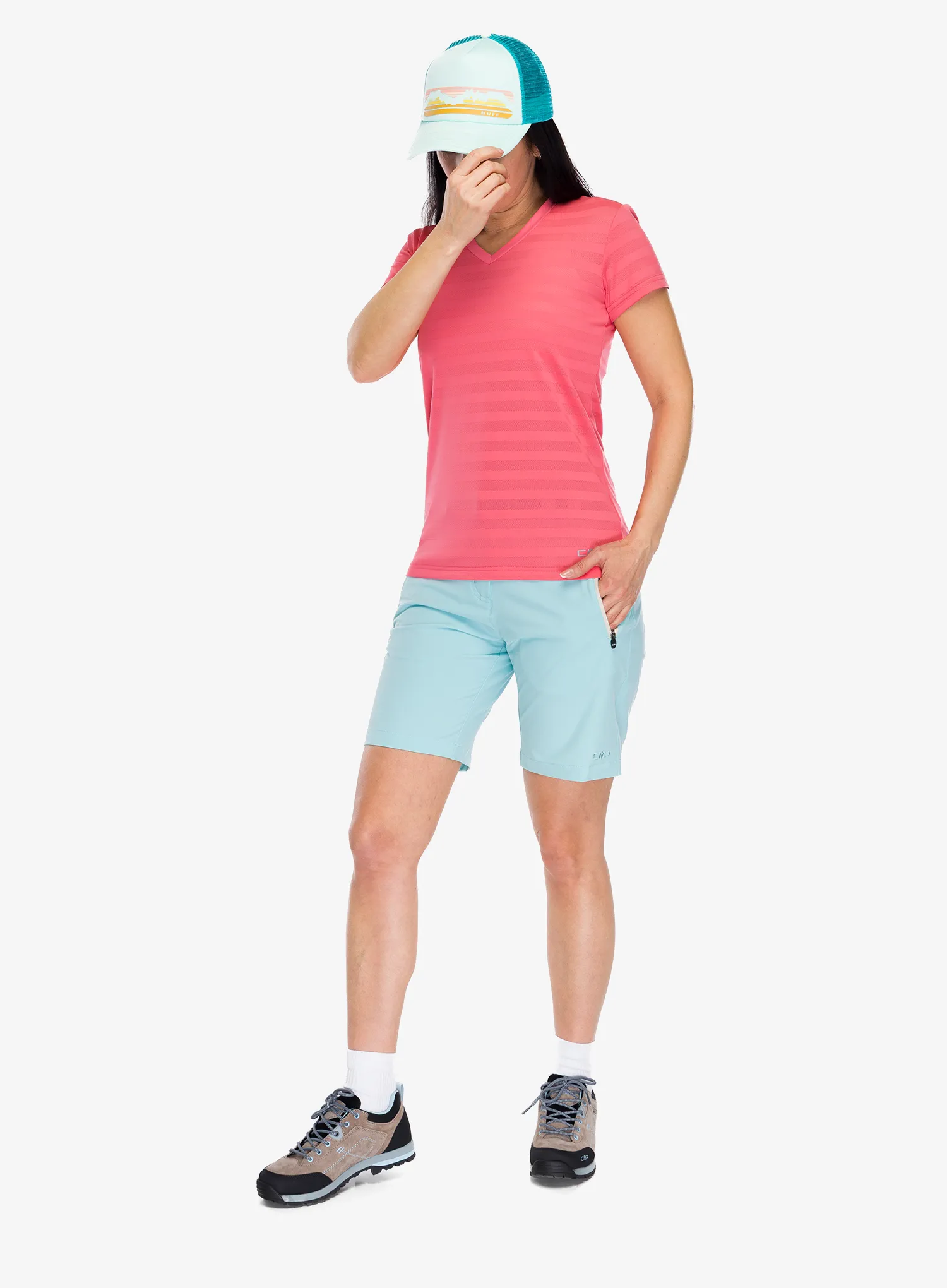 Tričko dámske CMP Velora T-Shirt - coral