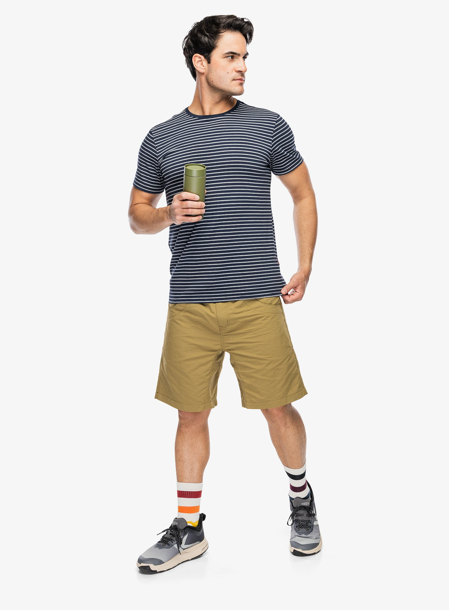 T shirt Dovre O-neck T-shirt Striped - navy