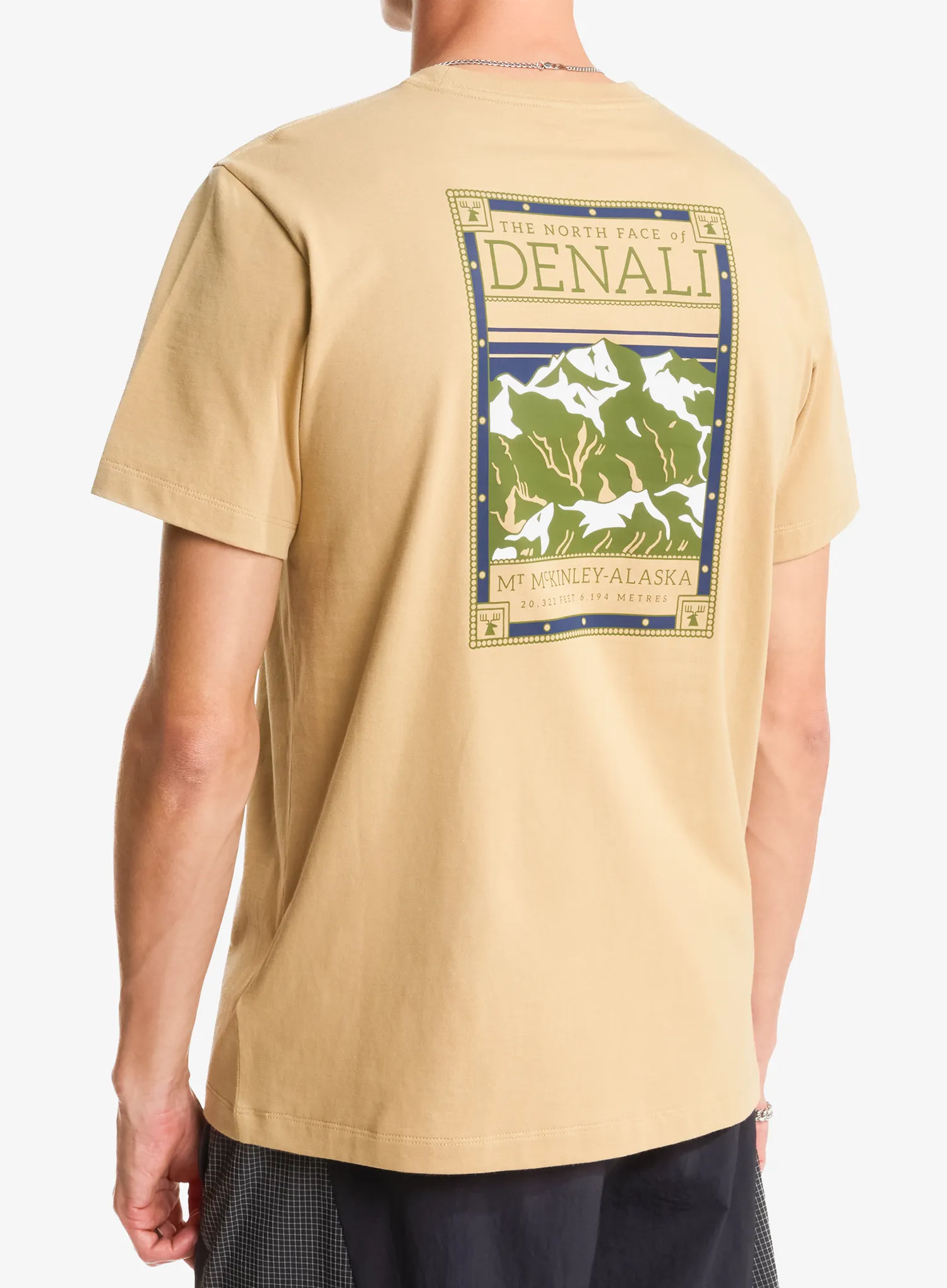 Tričko s potlačou The North Face North Faces Reg SS Tee - khaki stone