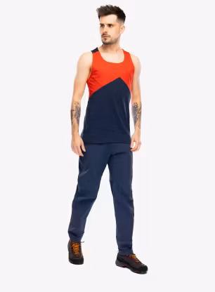 Pánsky top La Sportiva Dude Tank - night sky/mountain red