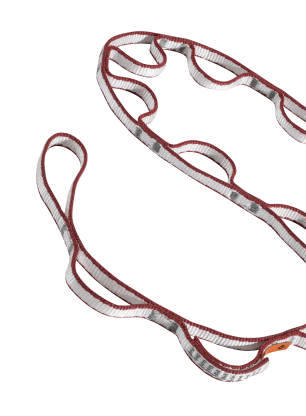 Páska Black Diamond 12 mm Dynex Daisy Chain 115 cm - red