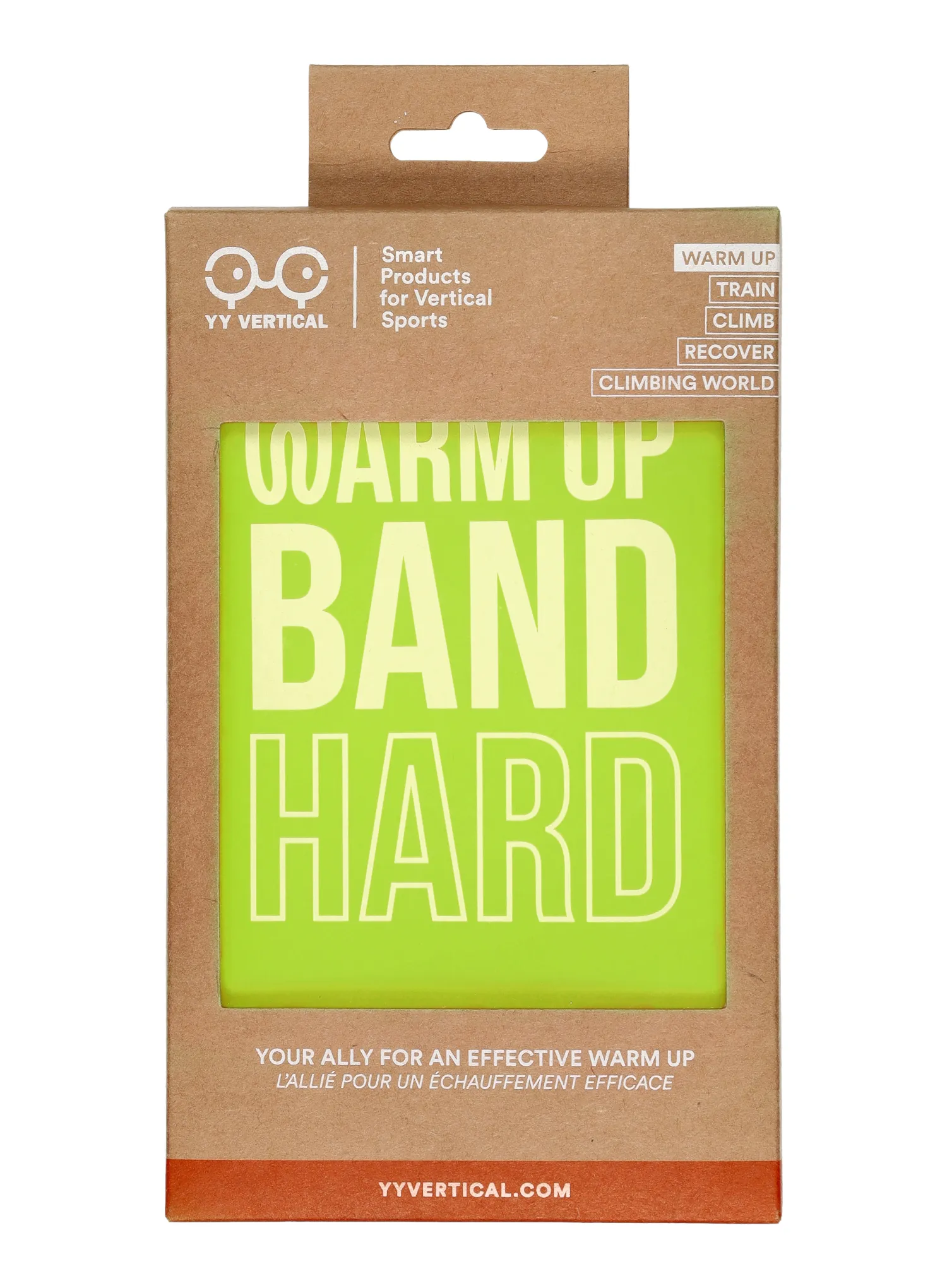Cvičebná páska Y&Y Vertical Warm Up Band Easy - green