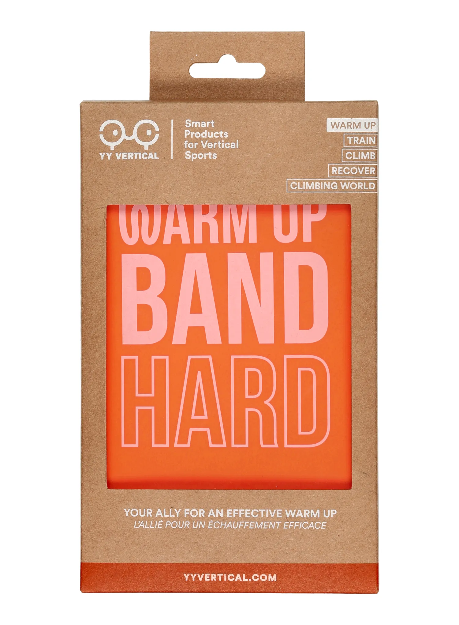 Cvičebná páska Y&Y Vertical Warm Up Band Hard - orange