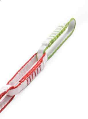 Slučka Ocun Ultichain Bio-Dyn 12 mm 90 cm - red/white