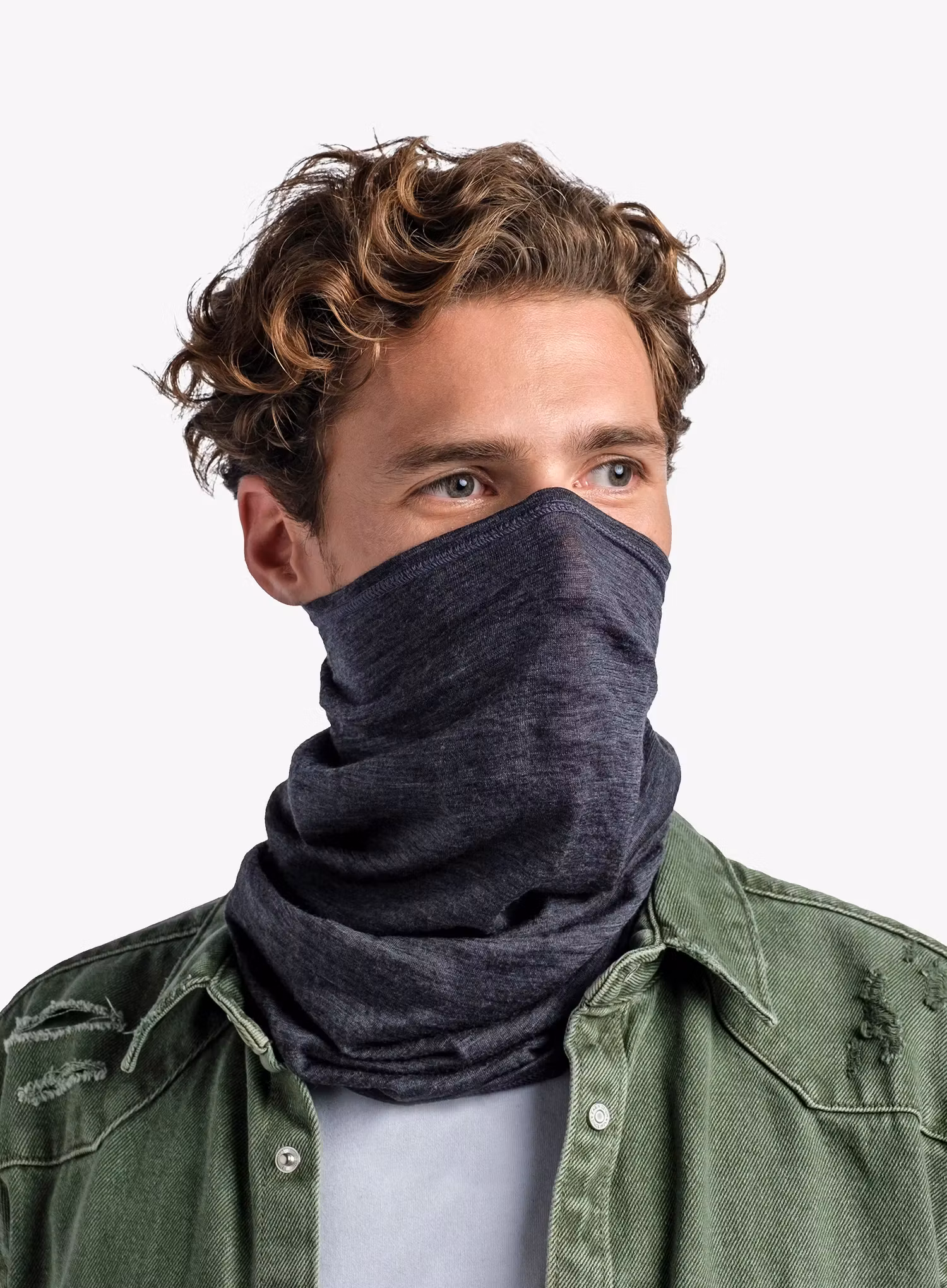 Multifunkčná šatka Buff Lightweight Merino Wool - solid grey