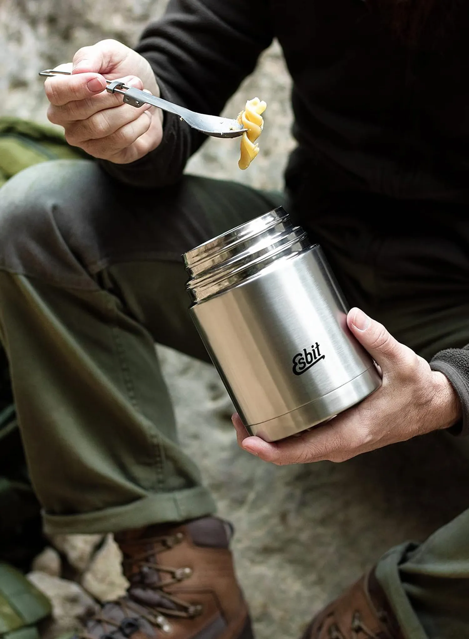 Termoska na jedlo Esbit Sculptor Stainless Steel Food Jug 0,75L - stainless steel