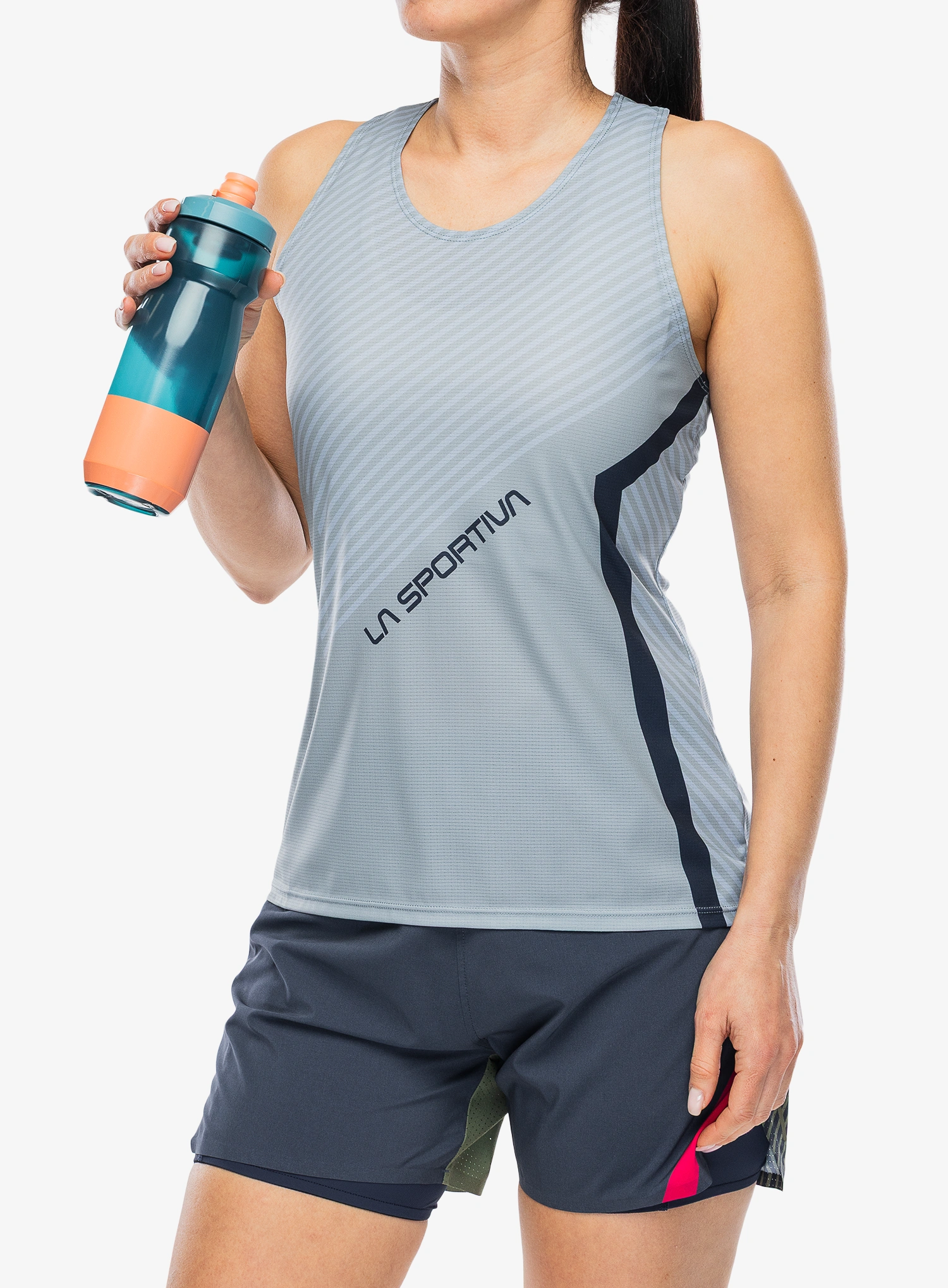 Dámsky top La Sportiva Flow Tank - limestone/night sky